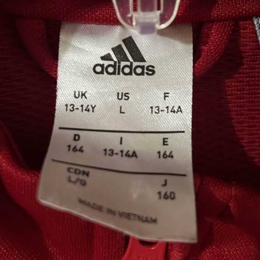 Adidas Red Track Jacket - Picture 3 of 5
